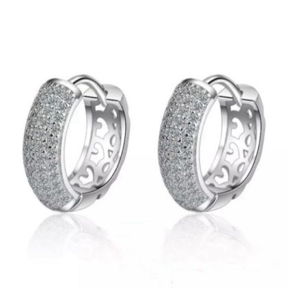 Aros Plata Italiana Rodinada en Oro