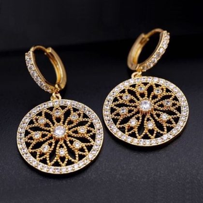 Aros Plata Italiana y Cristales