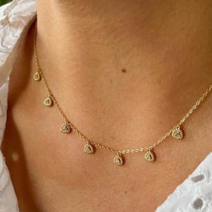 Collar de Plata con Cristales
